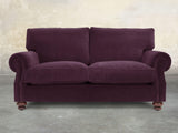 Hetty 2 Seat Sofa In Grape Lush Velvet