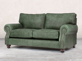 Hetty 2 Seat Sofa In Green Vintage Leather