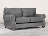 Hetty 2 Seat Sofa In Grey Vintage Leather