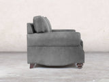 Hetty 2 Seat Sofa In Grey Vintage Leather