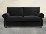Hetty 2 Seat Sofa In Jet Black Lush Velvet