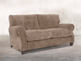 Hetty 2 Seat Sofa In Mocha Vintage Velvet
