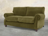 Hetty 2 Seat Sofa In Moss Lush Velvet