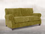 Hetty 2 Seat Sofa In Olive Vintage Velvet