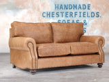 Hetty 2 Seat Sofa In Pecan Vintage Leather 