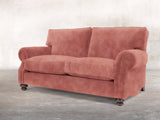 Hetty 2 Seat Sofa In Pink Blush Vintage Velvet