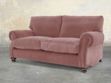 Hetty 2 Seat Sofa In Pink Lush Velvet