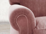 Hetty 2 Seat Sofa In Pink Lush Velvet