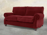 Hetty 2 Seat Sofa In Red Lush Velvet