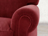 Hetty 2 Seat Sofa In Red Lush Velvet