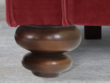Hetty 2 Seat Sofa In Red Lush Velvet