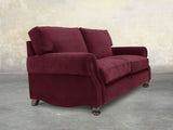Hetty 2 Seat Sofa In Wine Lush Velvet