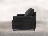 Hetty 3 Seat Sofa In Black Cat Vintage Velvet