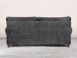 Hetty 3 Seat Sofa In Black Vintage Leather