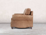 Hetty 3 Seat Sofa In Brown Vintage Leather