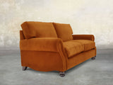 Hetty 3 Seat Sofa In Burnt Orange Lush Velvet