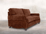 Hetty 3 Seat Sofa In Burnt Umber Vintage Velvet