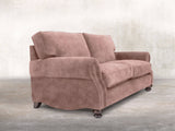 Hetty 3 Seat Sofa In Dusky Pink Vintage Velvet