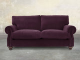 Hetty 3 Seat Sofa In Grape Lush Velvet