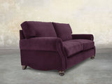 Hetty 3 Seat Sofa In Grape Lush Velvet