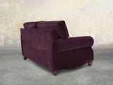 Hetty 3 Seat Sofa In Grape Lush Velvet