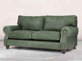 Hetty 3 Seat Sofa In Green Vintage Leather