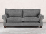 Hetty 3 Seat Sofa In Grey Vintage Leather