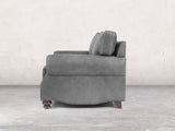 Hetty 3 Seat Sofa In Grey Vintage Leather