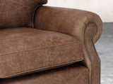 Hetty 3 Seat Sofa In Hickory Vintage Leather