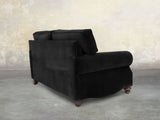 Hetty 3 Seat Sofa In Jet Black Lush Velvet