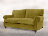 Hetty 3 Seat Sofa In Olive Vintage Velvet