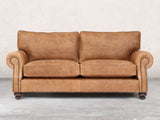 Hetty 3 Seat Sofa In Pecan Vintage Leather