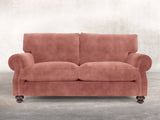 Hetty 3 Seat Sofa In Pink Blush Vintage Velvet