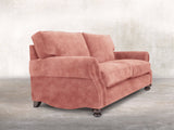 Hetty 3 Seat Sofa In Pink Blush Vintage Velvet