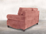 Hetty 3 Seat Sofa In Pink Blush Vintage Velvet