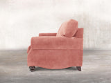 Hetty 3 Seat Sofa In Pink Blush Vintage Velvet