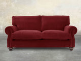 Hetty 3 Seat Sofa In Red Lush Velvet