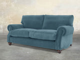 Hetty 3 Seat Sofa In Sky Lush Velvet