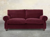Hetty 3 Seat Sofa In Wine Lush Velvet