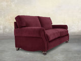 Hetty 3 Seat Sofa In Wine Lush Velvet