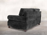 Hetty 4 Seat Sofa In Black Cat Vintage Velvet
