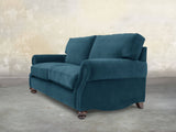 Hetty 4 Seat Sofa In Blue Lush Velvet