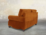 Hetty 4 Seat Sofa In Burnt Orange Lush Velvet