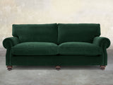 Hetty 4 Seat Sofa In Dark Green Lush Velvet