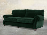 Hetty 4 Seat Sofa In Dark Green Lush Velvet
