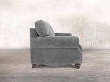 Hetty 4 Seat Sofa In Dove Vintage Velvet