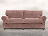 Hetty 4 Seat Sofa In Dusky Pink Vintage Velvet