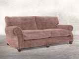 Hetty 4 Seat Sofa In Dusky Pink Vintage Velvet