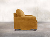 Hetty 4 Seat Sofa In Gold Vintage Velvet