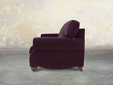 Hetty 4 Seat Sofa In Grape Lush Velvet